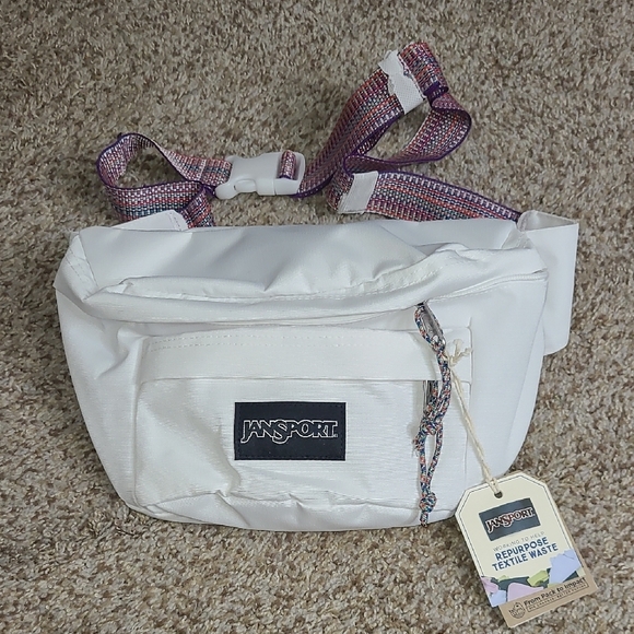 Jansport Handbags - JanSport White Sling Bag Durable and Sporty